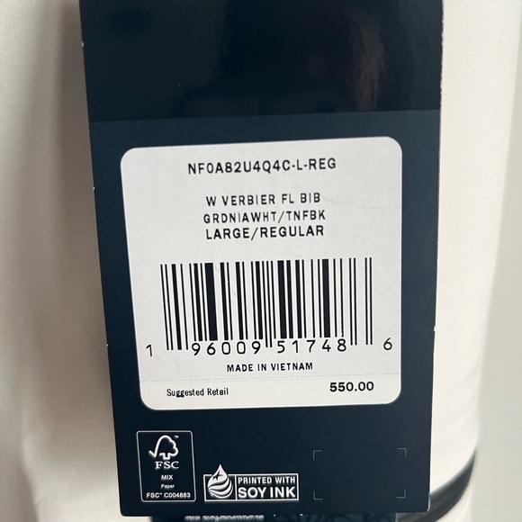 New Women's The North Face Summit Series Verbier GORE-TEX® Bibs Size Large White - Picture 9 of 9